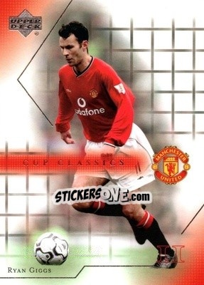 Sticker Ryan Giggs - Manchester United 2001-2002 Trading Cards - Upper Deck