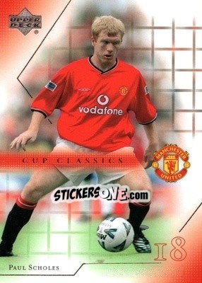 Sticker Paul Scholes - Manchester United 2001-2002 Trading Cards n. 80 - Upper Deck