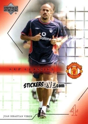 Figurina Juan Sebastian Veron - Manchester United 2001-2002 Trading Cards - Upper Deck