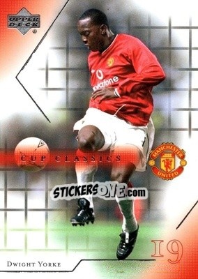 Sticker Dwight Yorke - Manchester United 2001-2002 Trading Cards n. 83 - Upper Deck