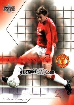 Sticker Ole Gunnar Solskjaer - Manchester United 2001-2002 Trading Cards - Upper Deck