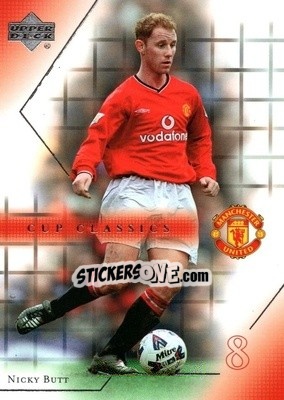Sticker Nicky Butt - Manchester United 2001-2002 Trading Cards - Upper Deck