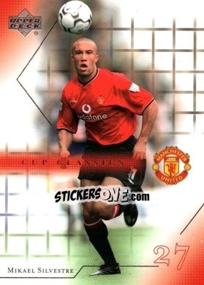 Sticker Mikael Silvestre - Manchester United 2001-2002 Trading Cards n. 88 - Upper Deck