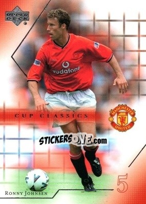 Sticker Ronny Johnsen - Manchester United 2001-2002 Trading Cards n. 92 - Upper Deck