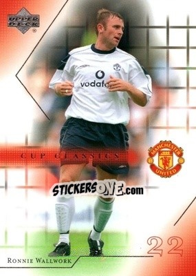 Sticker Ronnie Wallwork - Manchester United 2001-2002 Trading Cards - Upper Deck