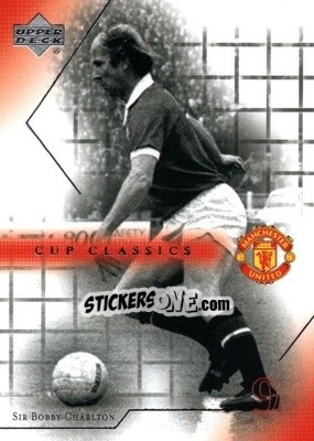 Sticker Sir Bobby Charlton - Manchester United 2001-2002 Trading Cards - Upper Deck