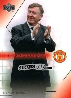 Sticker Sir Alex Ferguson - Manchester United 2001-2002 Trading Cards n. 105 - Upper Deck