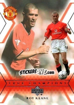 Sticker Roy Keane - Manchester United 2001-2002 Trading Cards n. 107 - Upper Deck