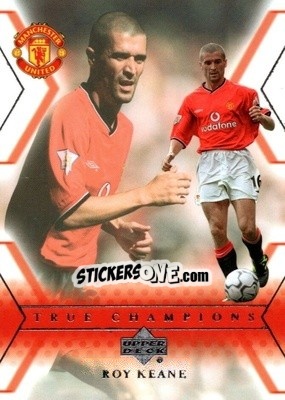 Sticker Roy Keane - Manchester United 2001-2002 Trading Cards - Upper Deck