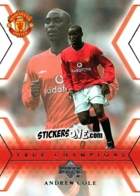 Sticker Andrew Cole - Manchester United 2001-2002 Trading Cards - Upper Deck