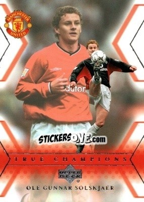 Sticker Ole Gunnar Solskjaer - Manchester United 2001-2002 Trading Cards n. 115 - Upper Deck
