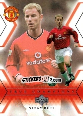 Sticker Nicky Butt - Manchester United 2001-2002 Trading Cards n. 116 - Upper Deck