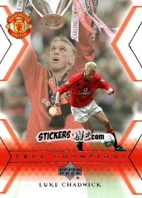 Sticker Luke Chadwick - Manchester United 2001-2002 Trading Cards - Upper Deck