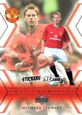 Sticker Michael Stewart - Manchester United 2001-2002 Trading Cards n. 129 - Upper Deck
