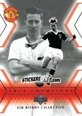 Sticker Sir Bobby Charlton - Manchester United 2001-2002 Trading Cards - Upper Deck