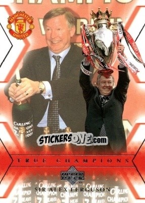 Sticker Sir Alex Ferguson - Manchester United 2001-2002 Trading Cards - Upper Deck