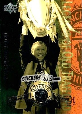 Sticker Sir Alex Ferguson - Manchester United 2001-2002 Trading Cards n. L14 - Upper Deck