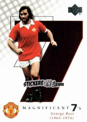 Sticker George Best - Manchester United 2001-2002 Trading Cards - Upper Deck
