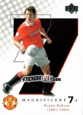 Sticker Bryan Robson - Manchester United 2001-2002 Trading Cards - Upper Deck