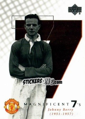 Sticker Johnny Berry - Manchester United 2001-2002 Trading Cards - Upper Deck