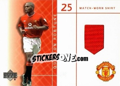 Figurina Quinton Fortune - Manchester United 2001-2002 Trading Cards n. QF-S - Upper Deck
