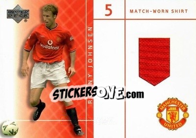 Sticker Ronny Johnsen - Manchester United 2001-2002 Trading Cards n. RJ-S - Upper Deck