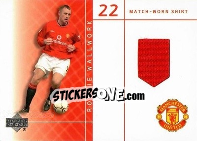 Sticker Ronnie Wallwork - Manchester United 2001-2002 Trading Cards - Upper Deck