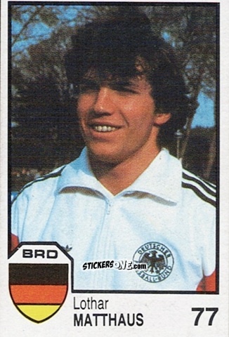 Sticker Lothar Matthaus - Mexico 86 n. 77 - Cromos Barna