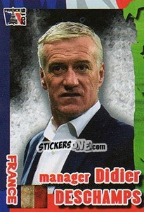 Sticker Didier Deschamps - Evropsko Fudbalsko Prvenstvo 2016 n. 11 - G.T.P.R School Shop