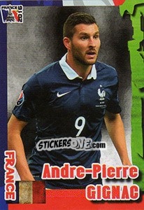 Sticker Andre-Pierre Gignac - Evropsko Fudbalsko Prvenstvo 2016 n. 21 - G.T.P.R School Shop