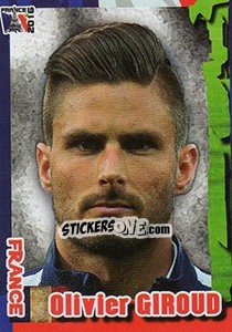 Sticker Olivier Giroud - Evropsko Fudbalsko Prvenstvo 2016 n. 22 - G.T.P.R School Shop