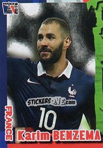 Sticker Karim Benzema - Evropsko Fudbalsko Prvenstvo 2016 n. 24 - G.T.P.R School Shop
