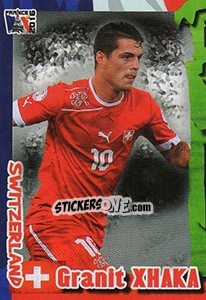 Sticker Granit Xhaka - Evropsko Fudbalsko Prvenstvo 2016 n. 35 - G.T.P.R School Shop