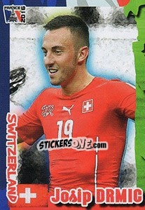 Sticker Josip Drmic - Evropsko Fudbalsko Prvenstvo 2016 n. 38 - G.T.P.R School Shop