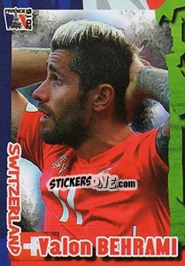 Sticker Valon Behrami - Evropsko Fudbalsko Prvenstvo 2016 n. 39 - G.T.P.R School Shop
