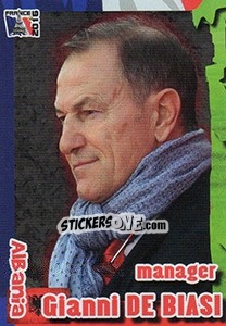 Sticker Gianni De Biasi - Evropsko Fudbalsko Prvenstvo 2016 n. 56 - G.T.P.R School Shop