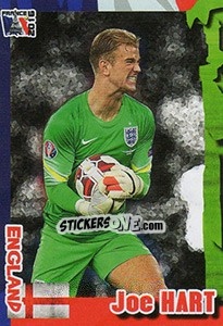 Sticker Joe Hart - Evropsko Fudbalsko Prvenstvo 2016 n. 72 - G.T.P.R School Shop