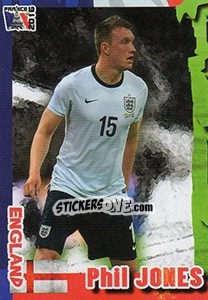 Sticker Phil Jones - Evropsko Fudbalsko Prvenstvo 2016 n. 75 - G.T.P.R School Shop