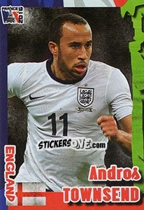 Sticker Andros Townsend - Evropsko Fudbalsko Prvenstvo 2016 - G.T.P.R School Shop