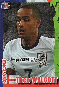 Sticker Theo Walcott - Evropsko Fudbalsko Prvenstvo 2016 n. 83 - G.T.P.R School Shop