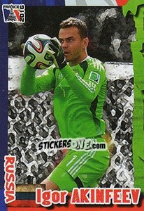 Sticker Igor Akinfeev - Evropsko Fudbalsko Prvenstvo 2016 n. 87 - G.T.P.R School Shop