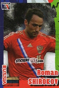 Sticker Roman Shirokov - Evropsko Fudbalsko Prvenstvo 2016 n. 88 - G.T.P.R School Shop