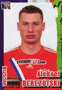 Sticker Aleksei Berezutski - Evropsko Fudbalsko Prvenstvo 2016 n. 91 - G.T.P.R School Shop