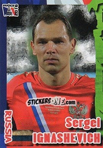 Sticker Sergei Ignashevich - Evropsko Fudbalsko Prvenstvo 2016 n. 93 - G.T.P.R School Shop