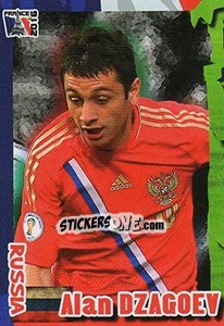 Sticker Alan Dzagoev - Evropsko Fudbalsko Prvenstvo 2016 n. 96 - G.T.P.R School Shop