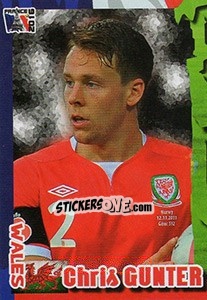 Sticker Chris Gunter - Evropsko Fudbalsko Prvenstvo 2016 n. 121 - G.T.P.R School Shop
