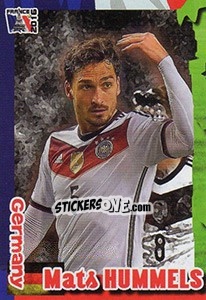 Sticker Mats Hummels - Evropsko Fudbalsko Prvenstvo 2016 n. 140 - G.T.P.R School Shop