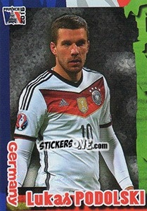 Sticker Lukas Podolski - Evropsko Fudbalsko Prvenstvo 2016 n. 145 - G.T.P.R School Shop