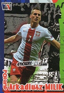 Sticker Arkadiusz Milik - Evropsko Fudbalsko Prvenstvo 2016 n. 156 - G.T.P.R School Shop