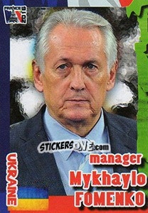 Sticker Mykhaylo Fomenko - Evropsko Fudbalsko Prvenstvo 2016 n. 176 - G.T.P.R School Shop